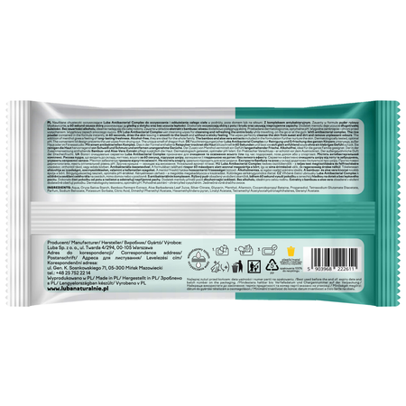 Luba Med Chusteczki Antibacterial complex - odświeżenie, które pielęgnuje