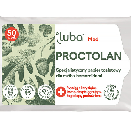 Luba MED PROCTOLAN nawilżany papier toaletowy