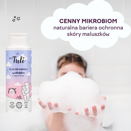 Płyn do kąpieli z prebiotykiem o zapachu mango