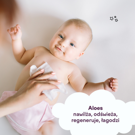 Chusteczki Nawilżane LUBA Tuli dzieci Woda i Aloes