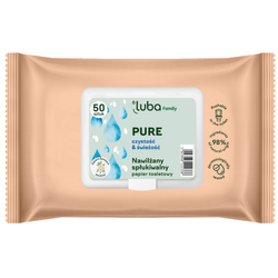 LUBA Family nawilżany papier toaletowy PURE