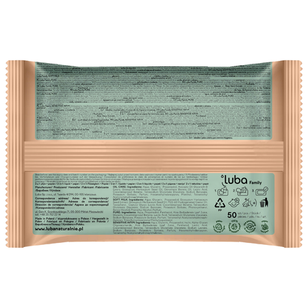 LUBA Family nawilżany papier toaletowy SENSITIVE INTIM 