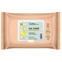 LUBA Family nawilżany papier toaletowy OIL CARE
